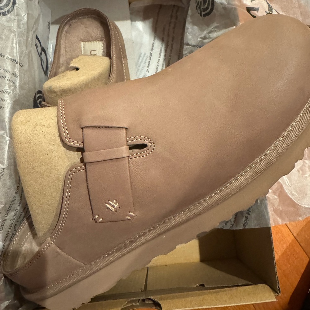 UGG Tan Leather Slip-On